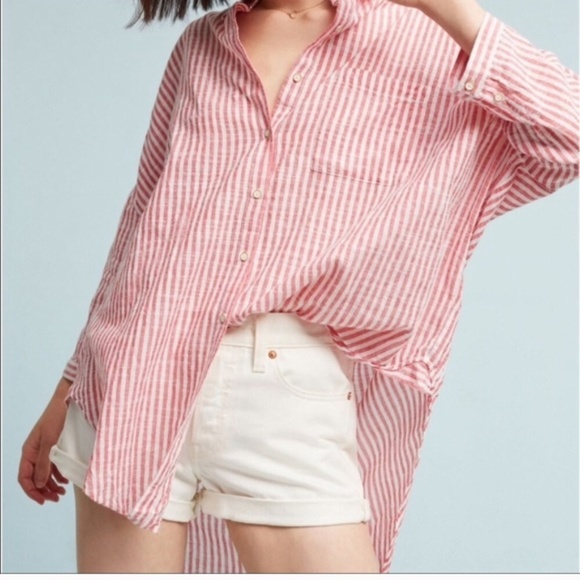 Anthropologie Tops - Anthropologie Holding Horses Red Stripe Top M/L